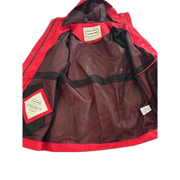 Hunter Water Resistant Cotton Smock Rain Jacket Hood Mesh Lined Drawstring Small - Picture 11 of 16